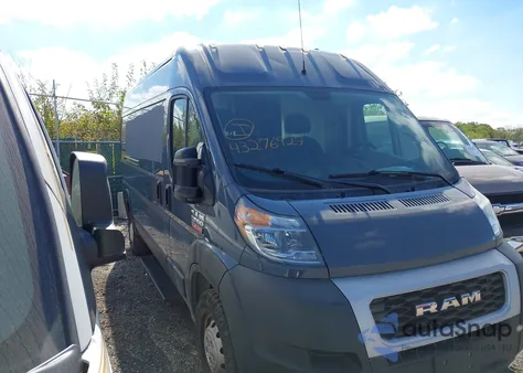 2019 Ram Promaster 2500 High Roof 159 Wb from USA, damaged, VIN 3C6TRVDG8KE514672